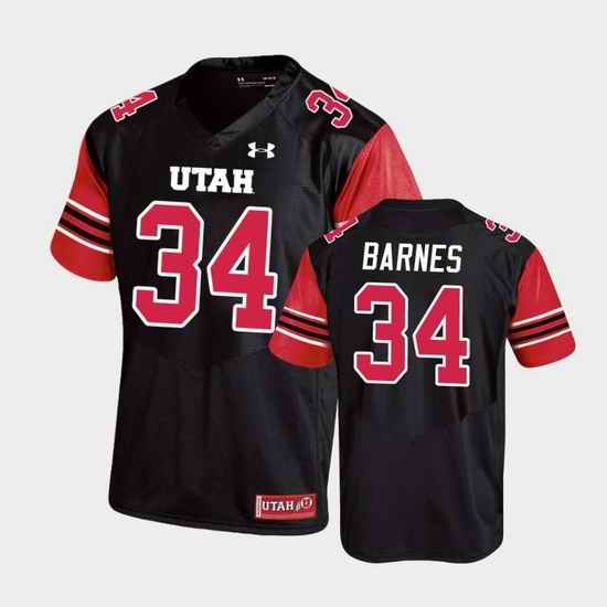 Men Utah Utes Bryson Barnes Replica College Football Black Jersey